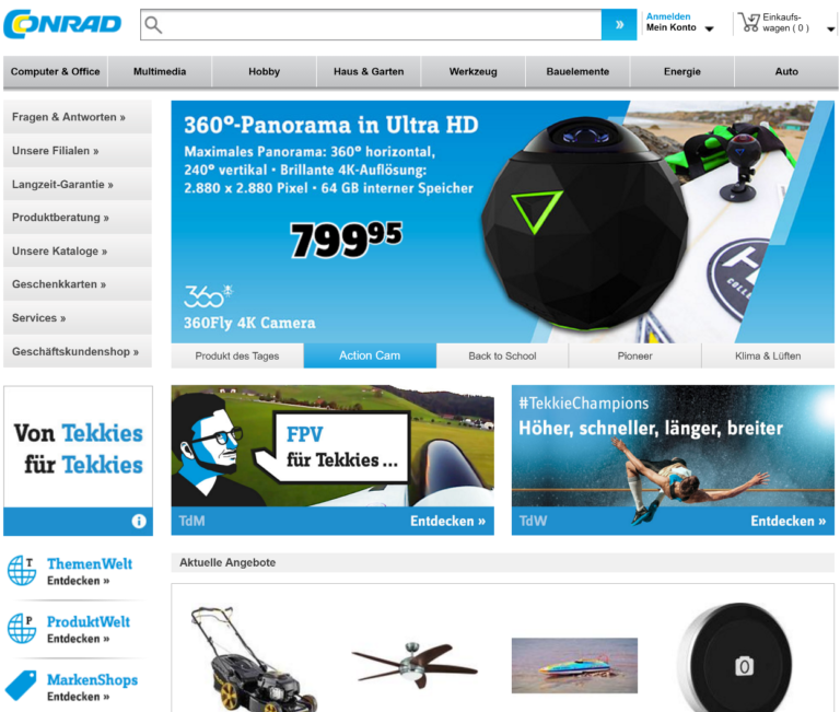 Erfahrungen mit Conrad – Erfahrungsbericht Online Shop von Conrad