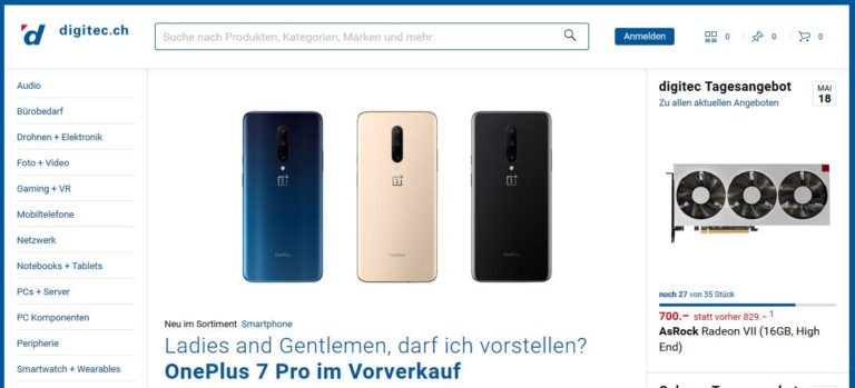 Erfahrungen mit Digitec