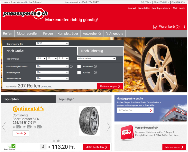 Erfahrungen mit Pneuexperte